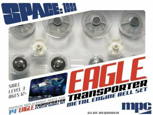  MPC 1/72 Space 1999 14 Inch Eagle Transporter Metal Engine Bells 