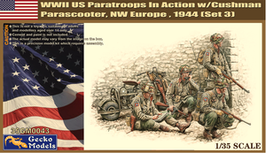 Gecko Models 1/35 US Paratroops with Cushman Parascooter Set 3 Gecko Models 1/35 US Paratroops with Cushman Parascooter Set 3