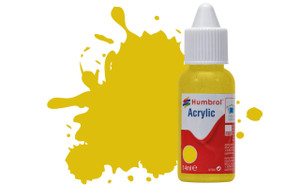 Humbrol 81 14ml Acrylic Matt Pale Yellow Paint Dropper Bottle   Humbrol 81 14ml Acrylic Matt Pale Yellow Paint Dropper Bottle