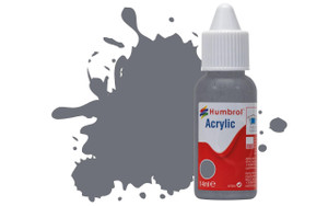 Humbrol 145 14ml Acrylic Matt Medium Grey Dropper Bottle Humbrol 145 14ml Acrylic Matt Medium Grey Dropper Bottle