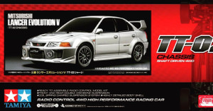 Tamiya RC Mitsubishi Lancer Evolution V TT-02 Model Kit   Tamiya RC Mitsubishi Lancer Evolution V TT-02 Model Kit
