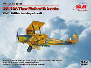 Icm ICM 1/32 DH. 82A Tiger Moth with Bombs Model Kit Icm ICM 1/32 DH. 82A Tiger Moth with Bombs Model Kit