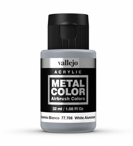 Vallejo Metal Color 706 32ml White Aluminium Acrylic Paint Vallejo Metal Color 706 32ml White Aluminium Acrylic Paint