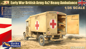Gecko Models 1/35 Early War British Army 4x2 Heavy Ambulance Desert Version Model Kit Gecko Models 1/35 Early War British Army 4x2 Heavy Ambulance Desert Version Model Kit