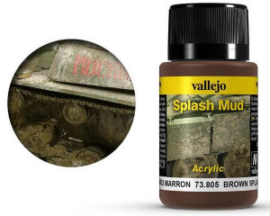  Vallejo Acrylic Weathering Effects 40ml Brown Splash Mud 