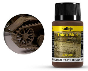 Vallejo Acrylic Weathering Effects 40ml Brown Thick Mud Vallejo Acrylic Weathering Effects 40ml Brown Thick Mud