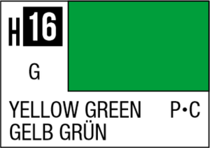 Mr Hobby Aqueous Hobby Colour 10ml 016 Yellow Green Gloss Acrylic Paint   Mr Hobby Aqueous Hobby Colour 10ml 016 Yellow Green Gloss Acrylic Paint