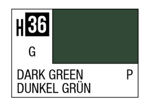 Mr Hobby Aqueous Hobby Colour 10ml 036 Dark Green Gloss Acrylic Paint   Mr Hobby Aqueous Hobby Colour 10ml 036 Dark Green Gloss Acrylic Paint