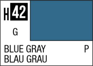  Mr Hobby Aqueous Hobby Colour 10ml 042 Blue Gray Gloss Acrylic Paint 