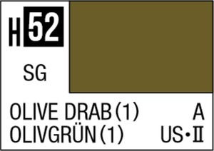 Mr Hobby Aqueous Hobby Colour 10ml 052 Olive Drab Semi Gloss Acrylic Paint Mr Hobby Aqueous Hobby Colour 10ml 052 Olive Drab Semi Gloss Acrylic Paint