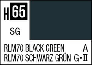 Mr Hobby Aqueous Hobby Colour 10ml 065 RLM70 Black Green Semi Gloss Acrylic Paint   Mr Hobby Aqueous Hobby Colour 10ml 065 RLM70 Black Green Semi Gloss Acrylic Paint
