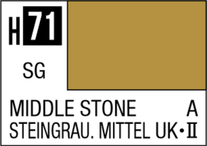 Mr Hobby Aqueous Hobby Colour 10ml 071 Middle Stone Semi Gloss Acrylic Paint Mr Hobby Aqueous Hobby Colour 10ml 071 Middle Stone Semi Gloss Acrylic Paint