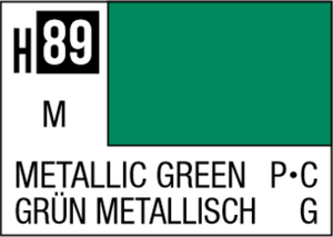 Mr Hobby Aqueous Hobby Colour 10ml 089 Metallic Green Acrylic Paint   Mr Hobby Aqueous Hobby Colour 10ml 089 Metallic Green Acrylic Paint