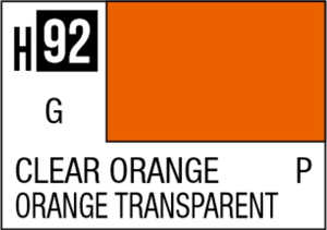 Mr Hobby Aqueous Hobby Colour 10ml 092 Clear Orange Acrylic Paint   Mr Hobby Aqueous Hobby Colour 10ml 092 Clear Orange Acrylic Paint