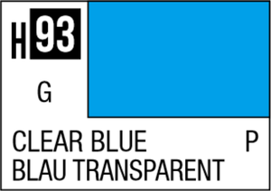 Mr Hobby Aqueous Hobby Colour 10ml 093 Clear Blue Acrylic Paint   Mr Hobby Aqueous Hobby Colour 10ml 093 Clear Blue Acrylic Paint