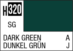 Mr Hobby Aqueous Hobby Colour 10ml 320 Dark Green Semi Gloss Acrylic Paint Mr Hobby Aqueous Hobby Colour 10ml 320 Dark Green Semi Gloss Acrylic Paint