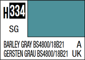 Mr Hobby Aqueous Hobby Colour 10ml 334 Barley Grey BS4800/18B1 Semi Gloss Acrylic Paint   Mr Hobby Aqueous Hobby Colour 10ml 334 Barley Grey BS4800/18B1 Semi Gloss Acrylic Paint