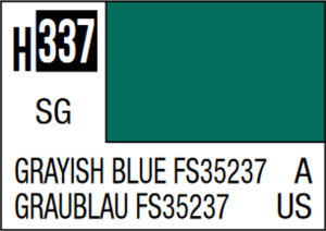 Mr Hobby Aqueous Hobby Colour 10ml 337 Greyish Blue FS35237 Semi Gloss Acrylic Paint Mr Hobby Aqueous Hobby Colour 10ml 337 Greyish Blue FS35237 Semi Gloss Acrylic Paint