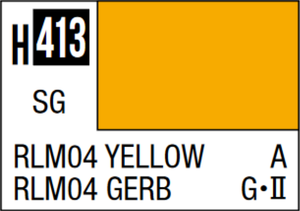 Mr Hobby Aqueous Hobby Colour 10ml 413 RLM04 Yellow Semi Gloss Acrylic Paint Mr Hobby Aqueous Hobby Colour 10ml 413 RLM04 Yellow Semi Gloss Acrylic Paint