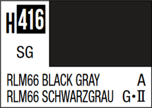 Mr Hobby Aqueous Hobby Colour 10ml 416 RLM66 Black Gray Semi Gloss Acrylic Paint Mr Hobby Aqueous Hobby Colour 10ml 416 RLM66 Black Gray Semi Gloss Acrylic Paint