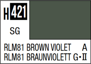 Mr Hobby Aqueous Hobby Colour 10ml 421 RLM81 Brown Violet Semi Gloss Acrylic Paint Mr Hobby Aqueous Hobby Colour 10ml 421 RLM81 Brown Violet Semi Gloss Acrylic Paint