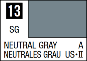 Mr Hobby Mr Colour 10ml 013 Neutral Gray Semi Gloss Acrylic Paint   Mr Hobby Mr Colour 10ml 013 Neutral Gray Semi Gloss Acrylic Paint