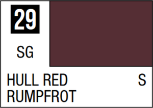 Mr Hobby Mr Colour 10ml 029 Hull Red Semi Gloss Acrylic Paint   Mr Hobby Mr Colour 10ml 029 Hull Red Semi Gloss Acrylic Paint