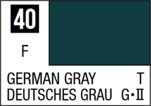  Mr Hobby Mr Colour 10ml 040 German Gray Flat Acrylic Paint 
