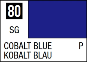  Mr Hobby Mr Colour 10ml 080 Cobalt Blue Semi Gloss Acrylic Paint 