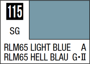 Mr Hobby Mr Colour 10ml 115 RLM65 Light Blue Semi Gloss Acrylic Paint Mr Hobby Mr Colour 10ml 115 RLM65 Light Blue Semi Gloss Acrylic Paint