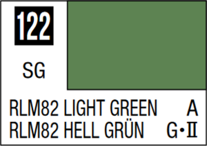 Mr Hobby Mr Colour 10ml 122 RLM82 Light Green Semi Gloss Acrylic Paint Mr Hobby Mr Colour 10ml 122 RLM82 Light Green Semi Gloss Acrylic Paint
