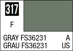 Mr Hobby Mr Colour 10ml 317 Gray FS36231 Matt Acrylic Paint Mr Hobby Mr Colour 10ml 317 Gray FS36231 Matt Acrylic Paint
