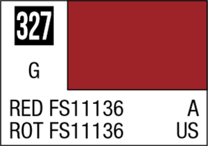 Mr Hobby Mr Colour 10ml 327 Red FS11136 Gloss Acrylic Paint Mr Hobby Mr Colour 10ml 327 Red FS11136 Gloss Acrylic Paint