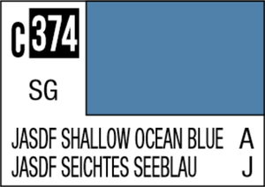 Mr Hobby Mr Colour 10ml 374 JASDF Shallow Ocean Blue Semi Gloss Acrylic Paint Mr Hobby Mr Colour 10ml 374 JASDF Shallow Ocean Blue Semi Gloss Acrylic Paint