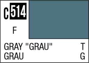  Mr Hobby Mr Colour 10ml 514 Gray Grau Matt Acrylic Paint 