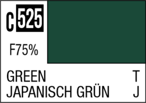 Mr Hobby Mr Colour 10ml 525 Green Semi Gloss Acrylic Paint Mr Hobby Mr Colour 10ml 525 Green Semi Gloss Acrylic Paint