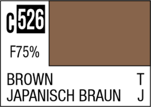 Mr Hobby Mr Colour 10ml 526 Brown Semi Gloss Acrylic Paint Mr Hobby Mr Colour 10ml 526 Brown Semi Gloss Acrylic Paint