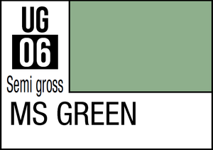 Mr Hobby Mr Colour Gundam 10ml 06 MS Green Semi Gloss Acrylic Paint Mr Hobby Mr Colour Gundam 10ml 06 MS Green Semi Gloss Acrylic Paint
