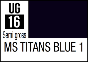 Mr Hobby Mr Colour Gundam 10ml 16 MS Titans Blue 1 Semi Gloss Acrylic Paint Mr Hobby Mr Colour Gundam 10ml 16 MS Titans Blue 1 Semi Gloss Acrylic Paint