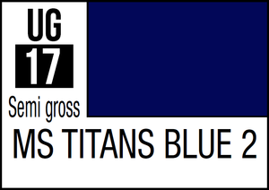  Mr Hobby Mr Colour Gundam 10ml 17 MS Titans Blue 2 Semi Gloss Acrylic Paint 