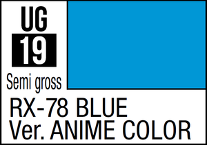 Mr Hobby Mr Colour Gundam 10ml 19 RX-78 Blue Ver. Anime Colour Semi Gloss Acrylic Paint Mr Hobby Mr Colour Gundam 10ml 19 RX-78 Blue Ver. Anime Colour Semi Gloss Acrylic Paint
