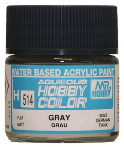 Mr Hobby Aqueous Hobby Colour 10ml 514 Gray Grau Matt Acrylic Paint Mr Hobby Aqueous Hobby Colour 10ml 514 Gray Grau Matt Acrylic Paint
