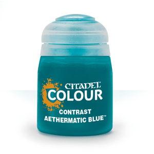  Citadel Colour 18ml Contrast Aethermatic Blue Acrylic Paint 