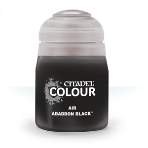 Citadel Colour 24ml Air Abaddon Black Acrylic Paint Citadel Colour 24ml Air Abaddon Black Acrylic Paint