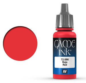 Vallejo 17ml Game Color Ink Red Vallejo 17ml Game Color Ink Red