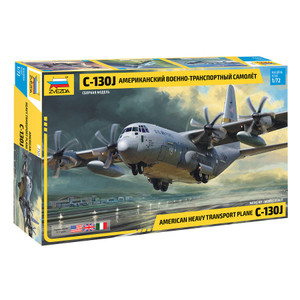  Zvezda C-130J Hercules With RAF Decals Model Kit 