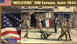 Gecko Models 1/35 US Paratroops 'Welcome' NW Europe June 1944   Gecko Models 1/35 US Paratroops 'Welcome' NW Europe June 1944