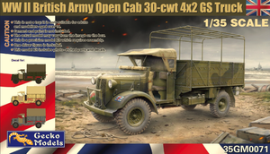 Gecko Models 1/35 British Army Open Cab 30-cwt 4x2 GS Truck Gecko Models 1/35 British Army Open Cab 30-cwt 4x2 GS Truck