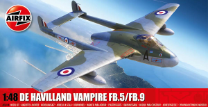  Airfix 1/48 de Havilland Vampire FB.5/FB.9 Model Kit 