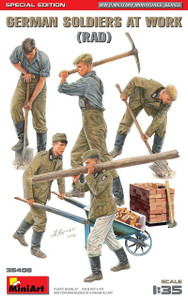  MiniArt 1/35 German Soldiers at Work (RAD) Spec Edt Model Figures 